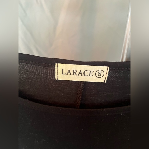NWOT LARA Women's Black Long Sleeve Top - Picture 3 of 5